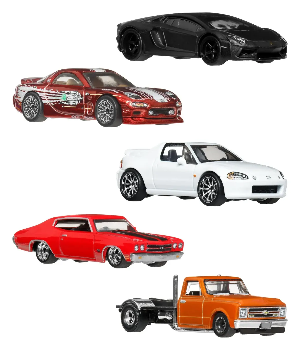 Fast & Furious Hot Wheels Premium Die-Cast Fahrzeuge 1/64 979P Sortiment (10)