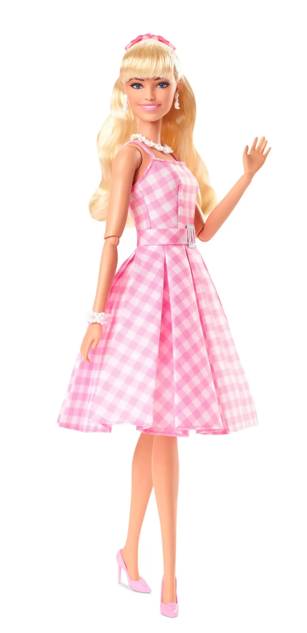 Barbie The Movie Puppe Barbie in Pink Gingham Dress