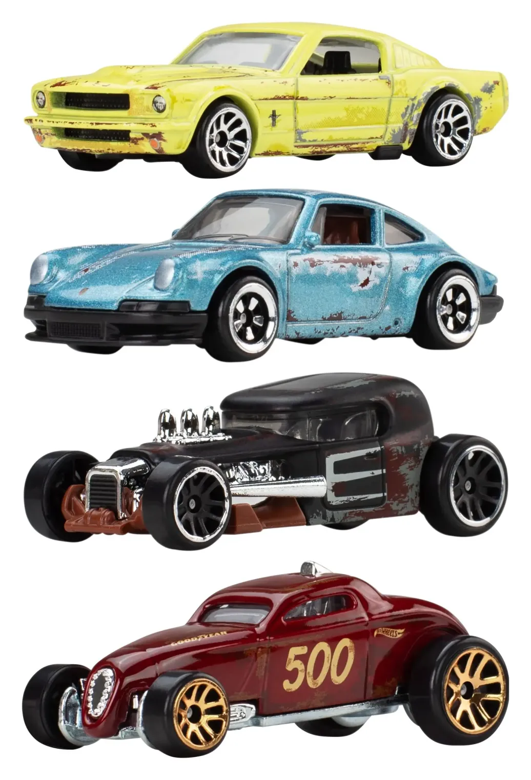 Hot Wheels Silver Series Die-Cast Fahrzeuge 1/64 Vintage 979K Sortiment (10)