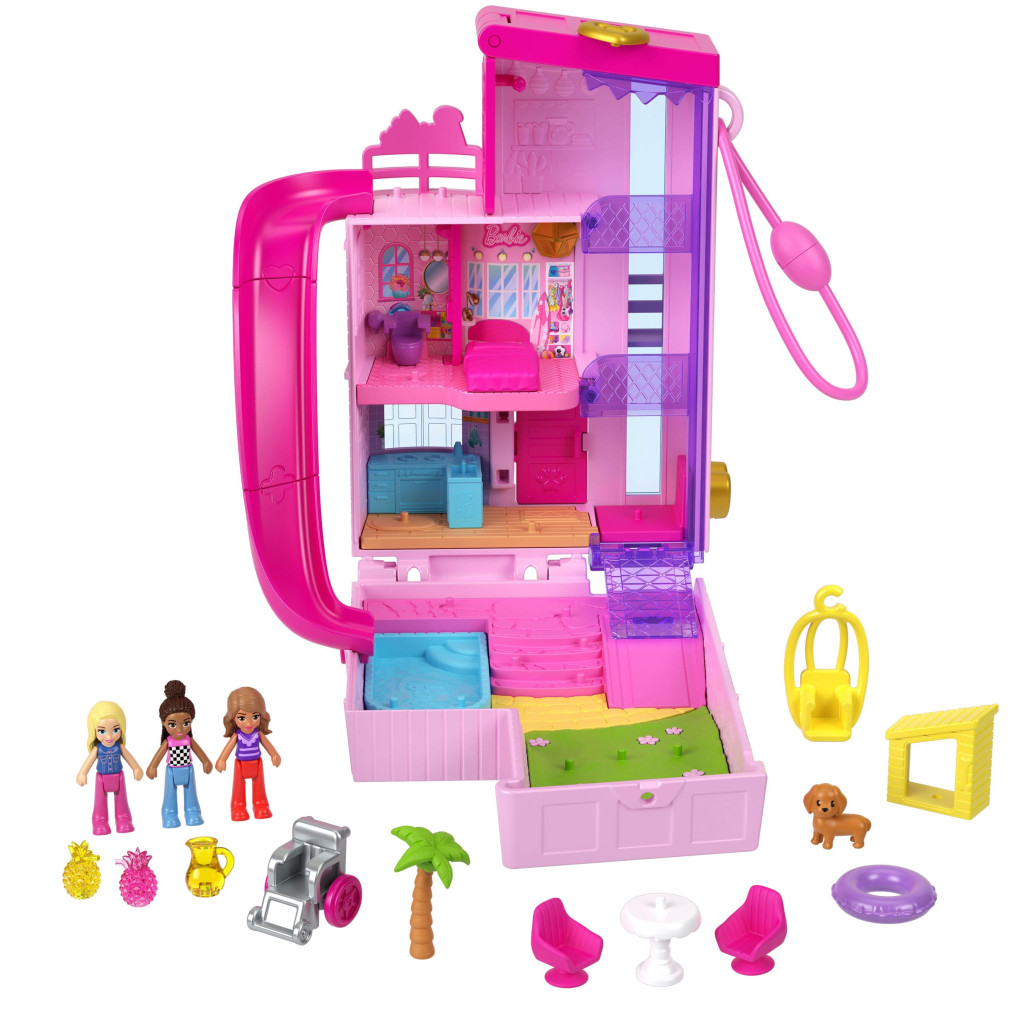 Barbie Polly Pocket Schatulle mit Minifiguren Traumvilla