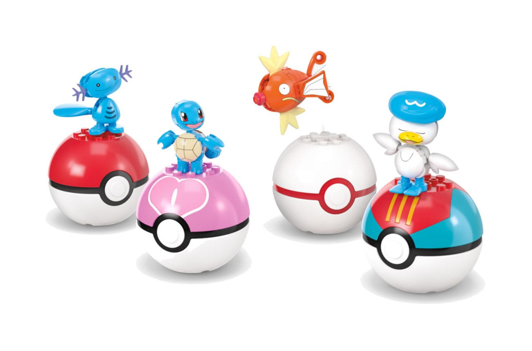 Pokémon MEGA Bauset 4 Wasser-Typ Pokémon Set