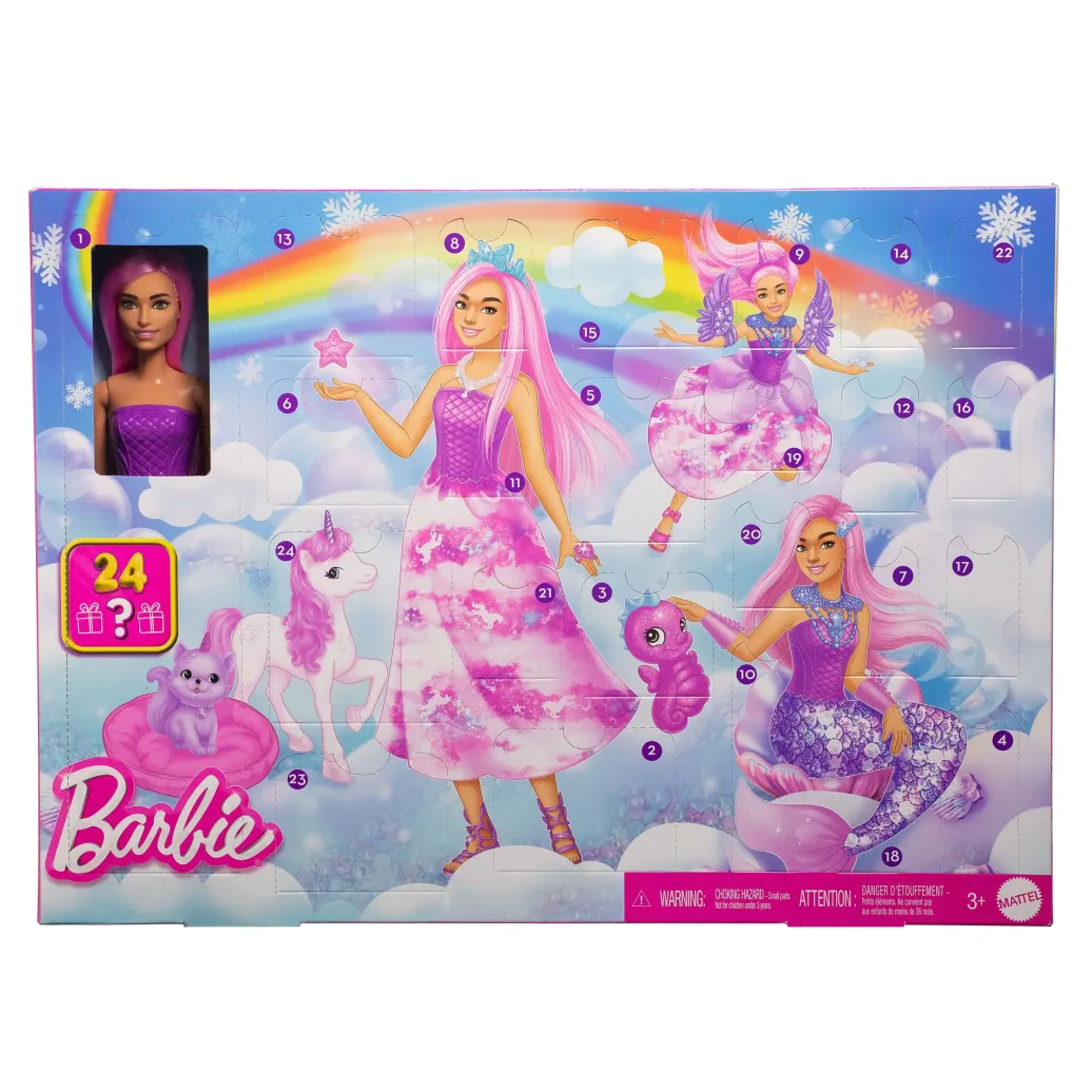Barbie Adventskalender mit Puppe Fantasy