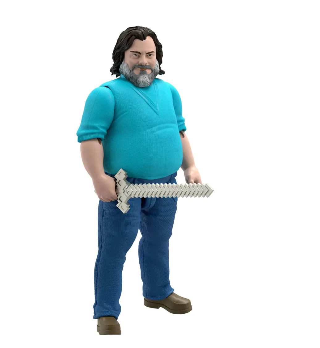 Ein Minecraft Film Actionfigur Steve 30 cm
