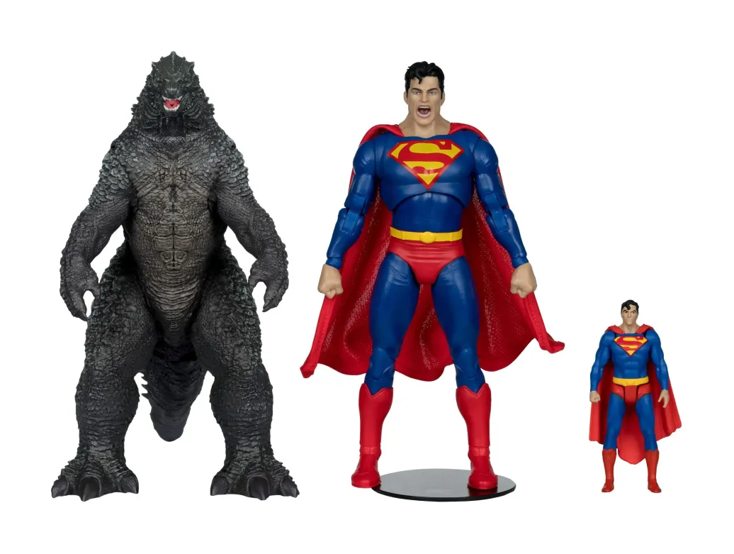 DC Justice League Monsterverse DC Multiverse Actionfiguren 2er-Pack Superman Vs. Godzilla 30 cm 