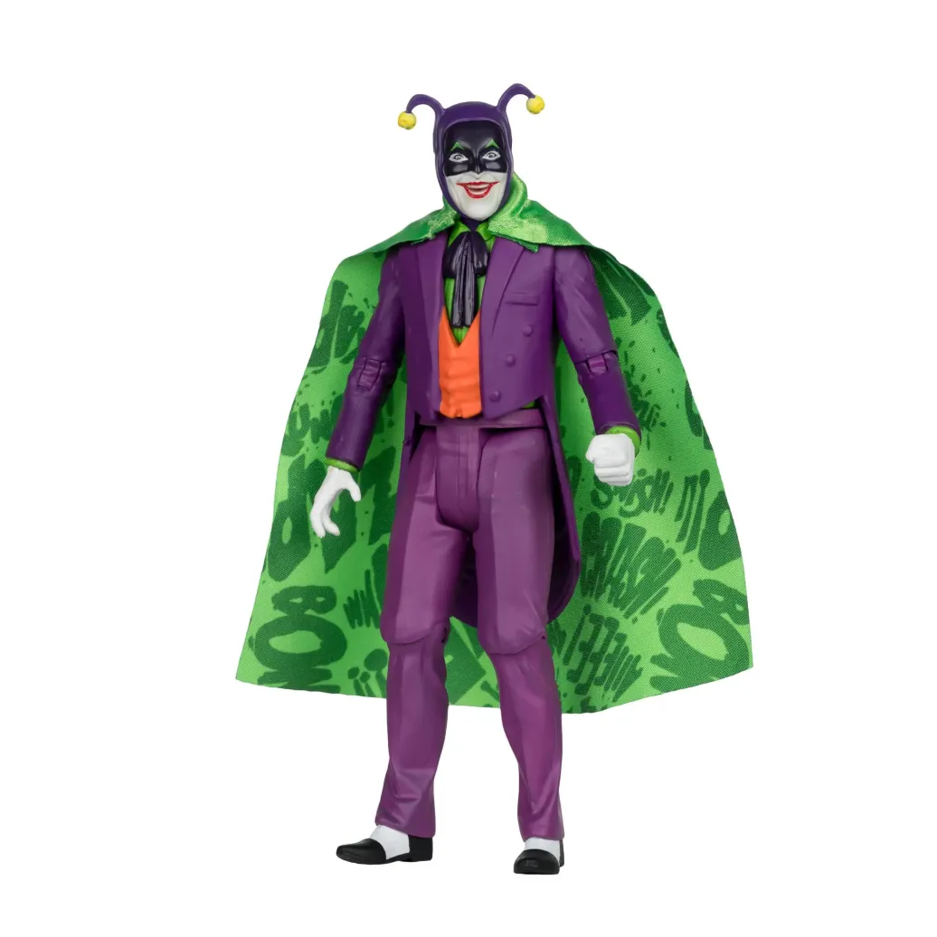 DC Retro Actionfigur Batman 66 Batmobil with Joker (Gold Label) 15 cm