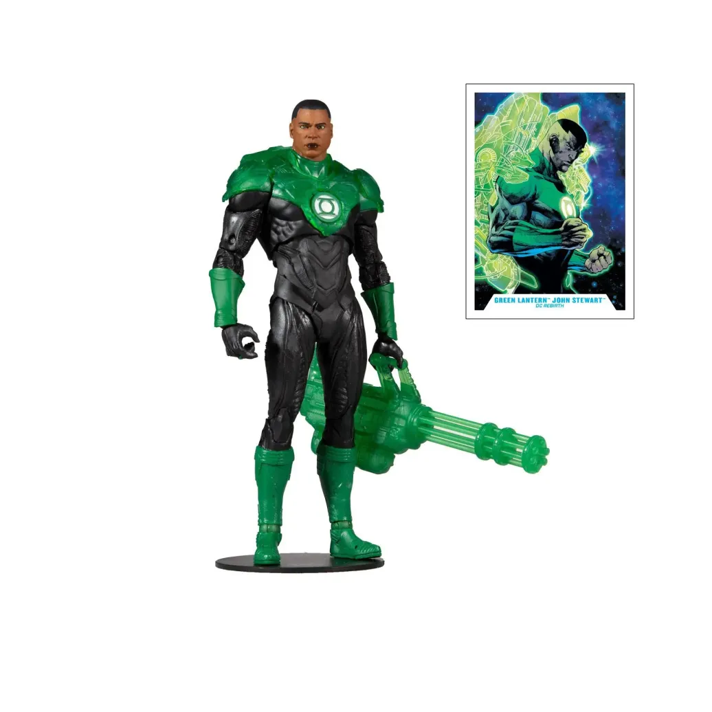 DC Multiverse Modern Comic Green Lantern John Stewart Actionfigur 18 cm