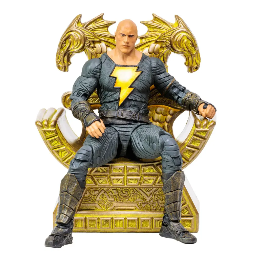 DC Black Adam Movie Actionfigur Black Adam with Throne 18 cm