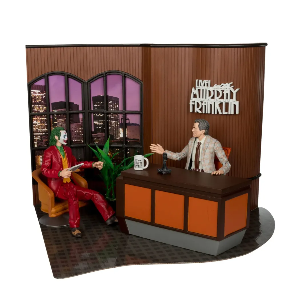The Joker (Movie): Deluxe Collector Box "Live with Murray Franklin" (Figur & Prop Repliken)