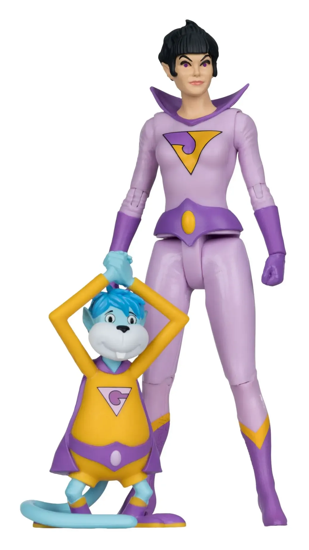 DC Retro Super Friends Actionfigur Jayna & Gleek (Red Platinum Edition) 15 cm