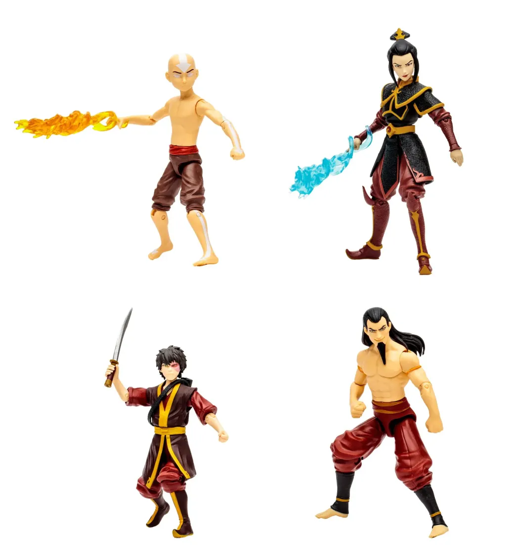 Avatar - Der Herr der Elemente Actionfiguren 4er-Pack Final Battle 13 cm