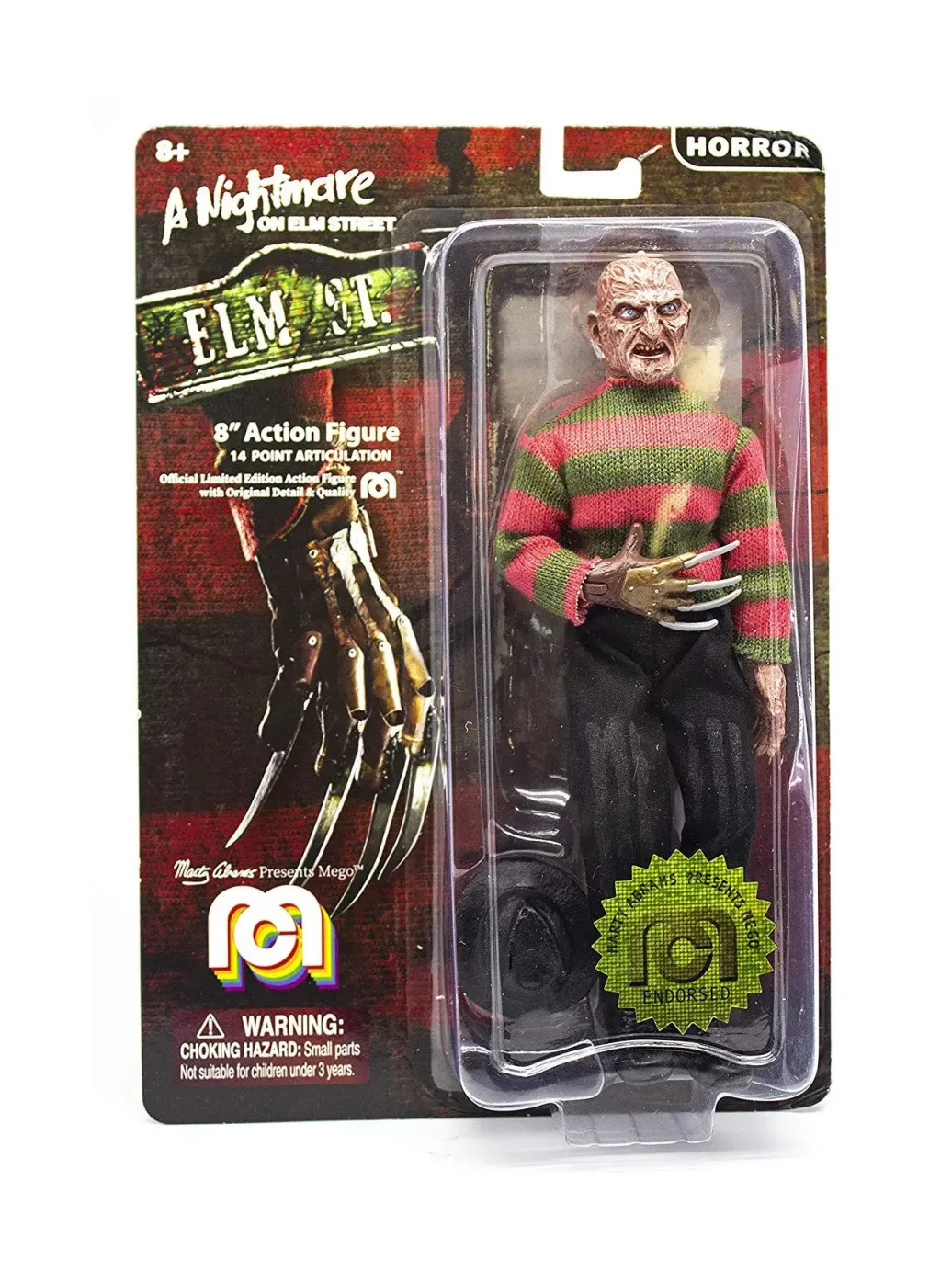 Nightmare on Elm Street Freddy Krueger Actionfigur 20 cm