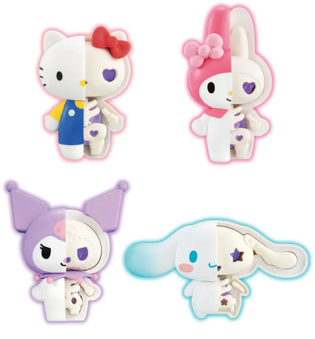 Sanrio Characters Kaitai Fantasy Minifiguren 4er-Pack Fancy Purple Mix 6 cm