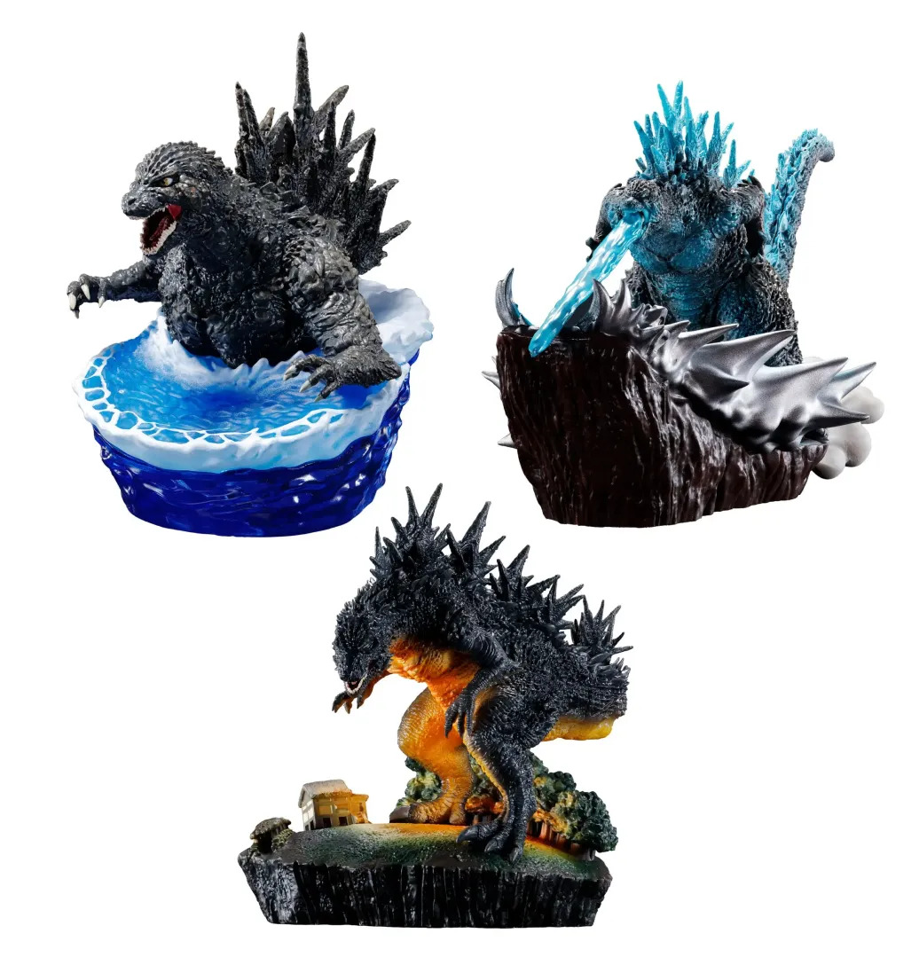 Godzilla Petitrama EX Series Petitrama EX Series Sammelfiguren 3er-Pack From Zero To Minus One Set 9 cm