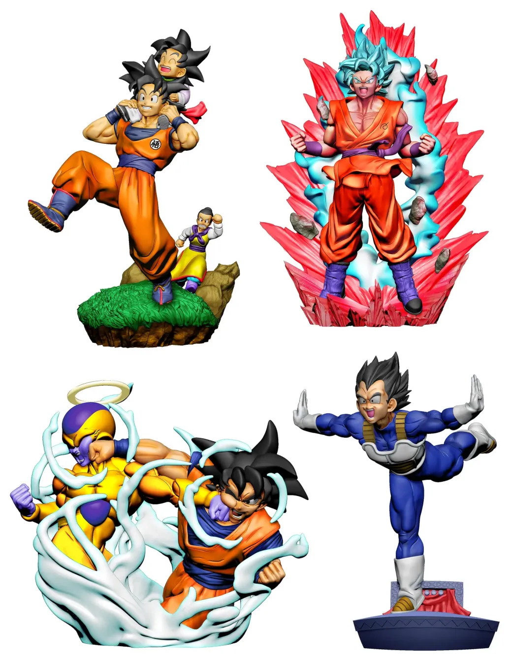 Dragonball Super Dracap Sammelfiguren 4er-Pack Re: Birth Limit Breaking Ver. 8 cm