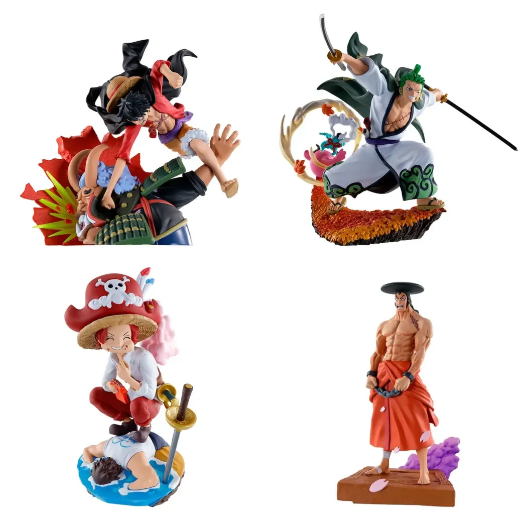 One Piece Petitrama PVC Mini-Statue Logbox Re Birth Wano Kuni Vol. 1 Set 9 cm 