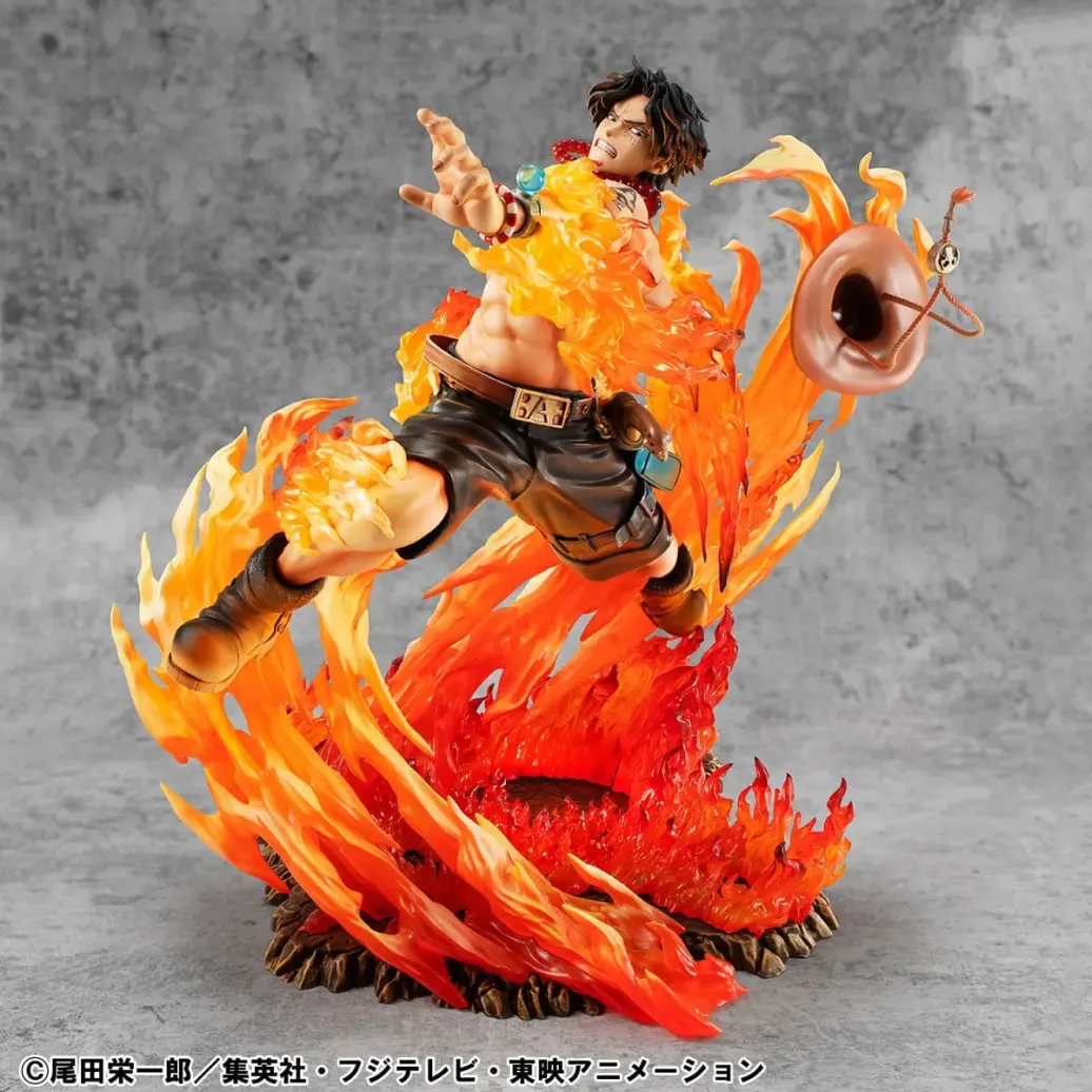One Piece P.O.P PVC Statue NEO-Maximum Portgas D. Ace 15th Anniversary Super Limited Reprint Ver. 23 cm