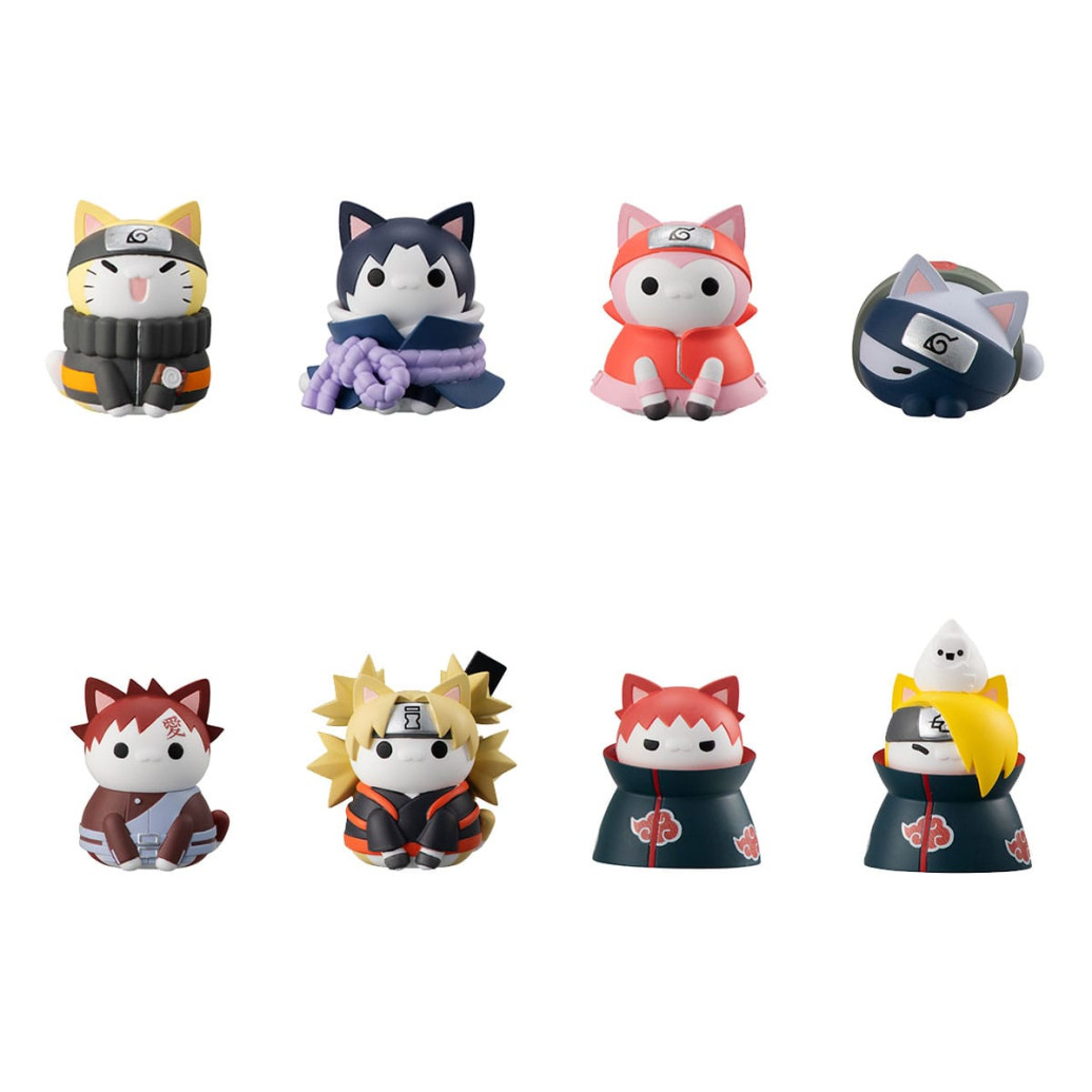 Naruto Shippuden Mega Cat Project Sammelfiguren 3 cm Nyaruto! Ver. Battle with Akatsuki Sortiment (8)