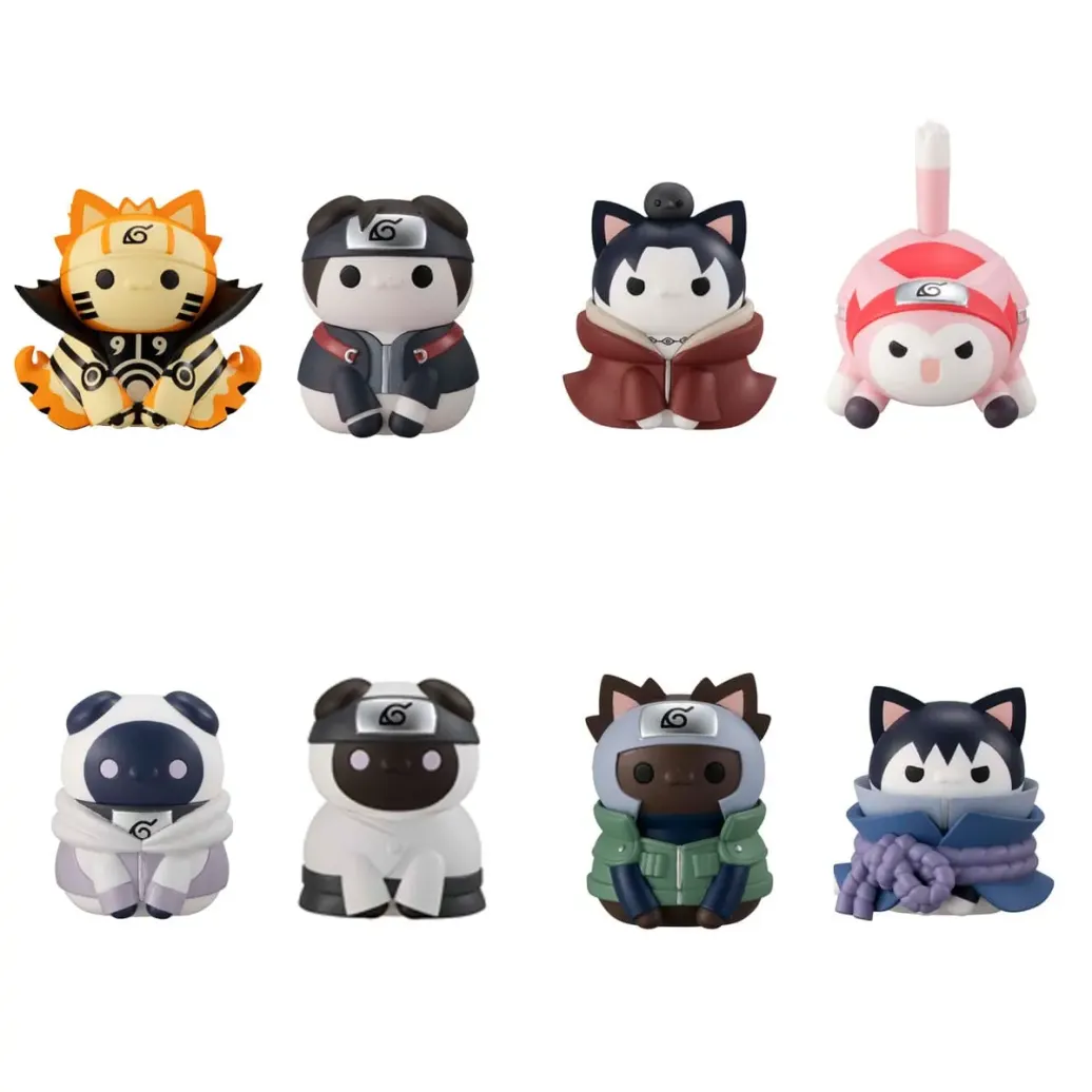 Naruto Shippuden Mega Cat Project Sammelfiguren 3 cm Nyaruto! Ver. Break out! Fourth Great Ninja War Sortiment (8)