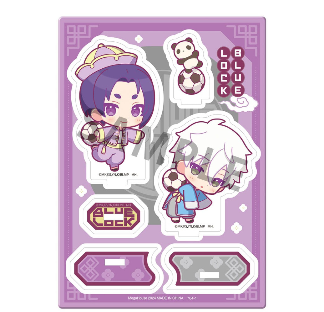 Blue Lock The Movie Acryl Stand Buddycolle Episode Nagi A: Seishiro Nagi & Reo Mikage Panda ver. 14 cm