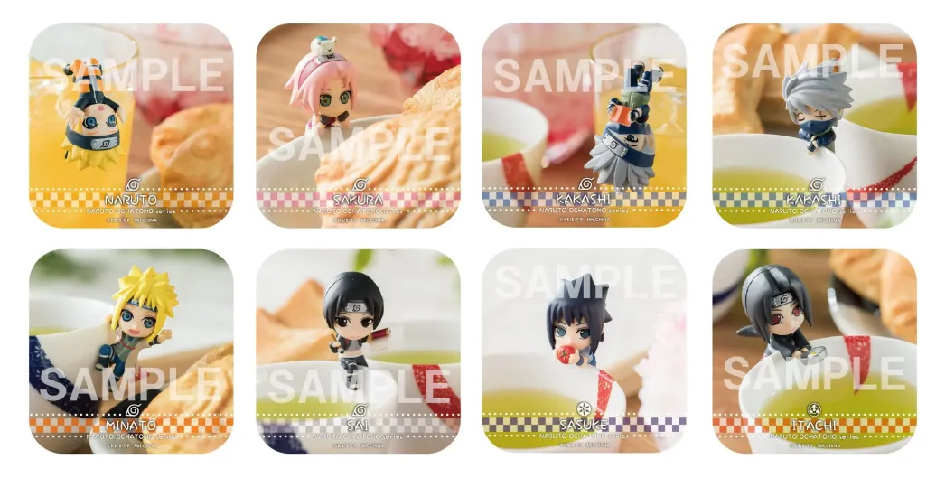 Naruto Shippuden Ochatomo Series Sammelfiguren 5 cm Konoha Break Time Sortiment (8)