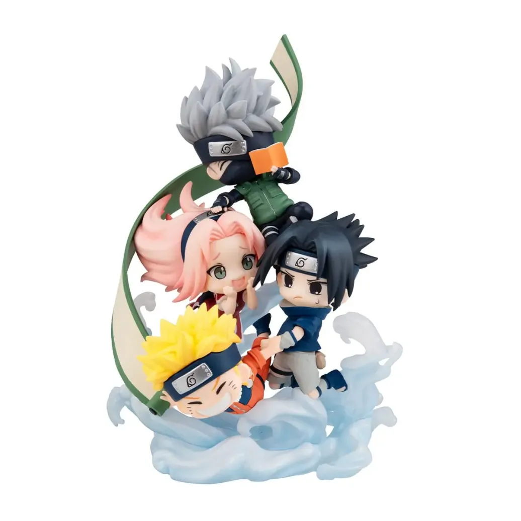 Naruto Shippuden FigUnity PVC Mini-Statue Gather here, Team 7 13 cm (with gift)
