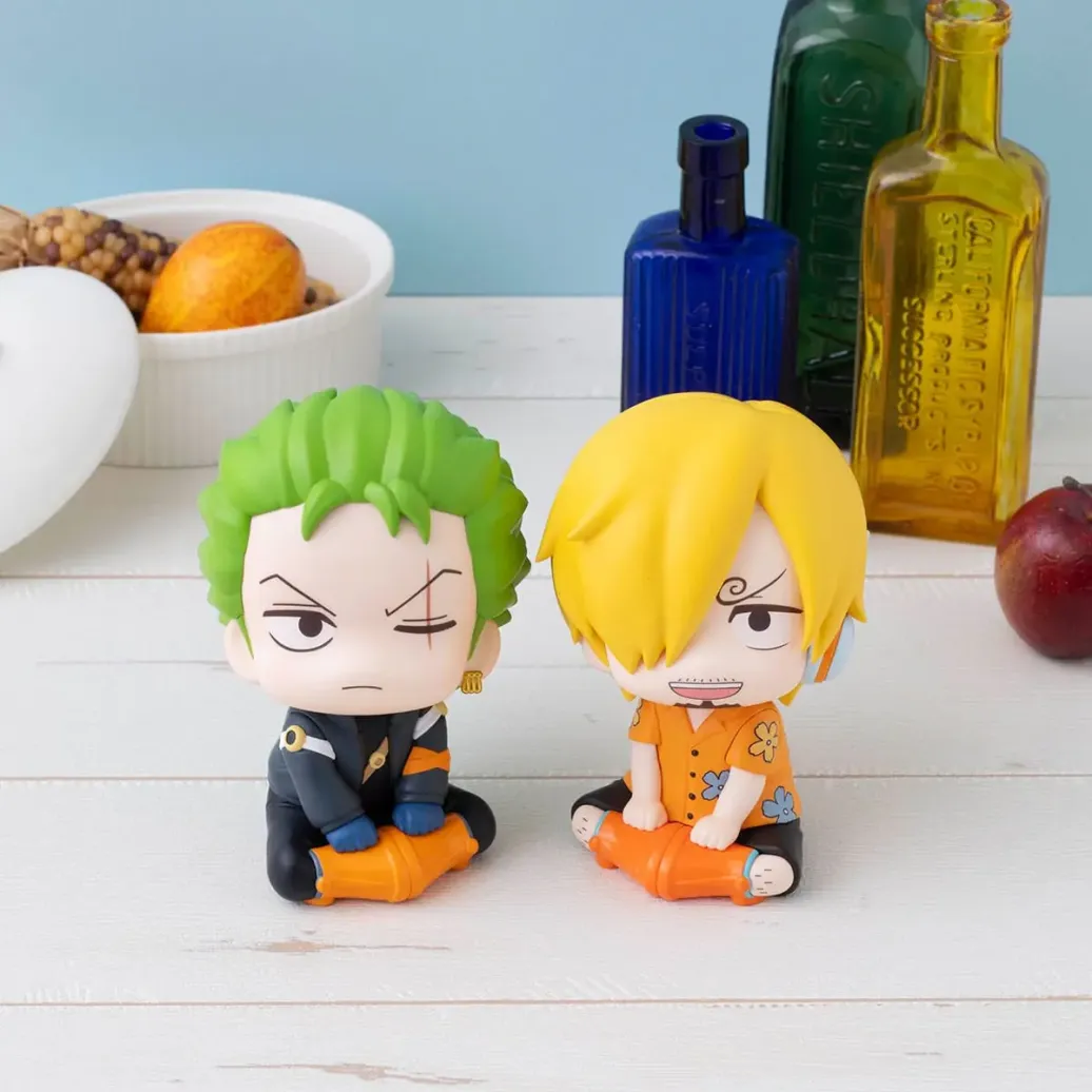 One Piece Look Up PVC Statuen Roronoa Zoro & Sanji Future Island Egghead Ver. 11 cm (with gift)