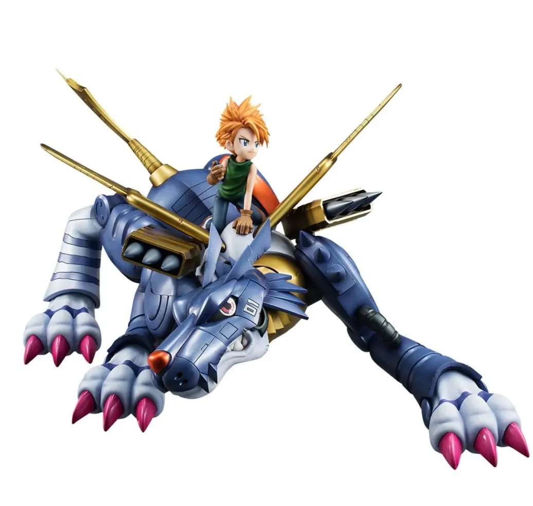 Digimon Adventure Precious G.E.M. Serie PVC Statue Metal Garurumon & Ishida Yamato 30 cm