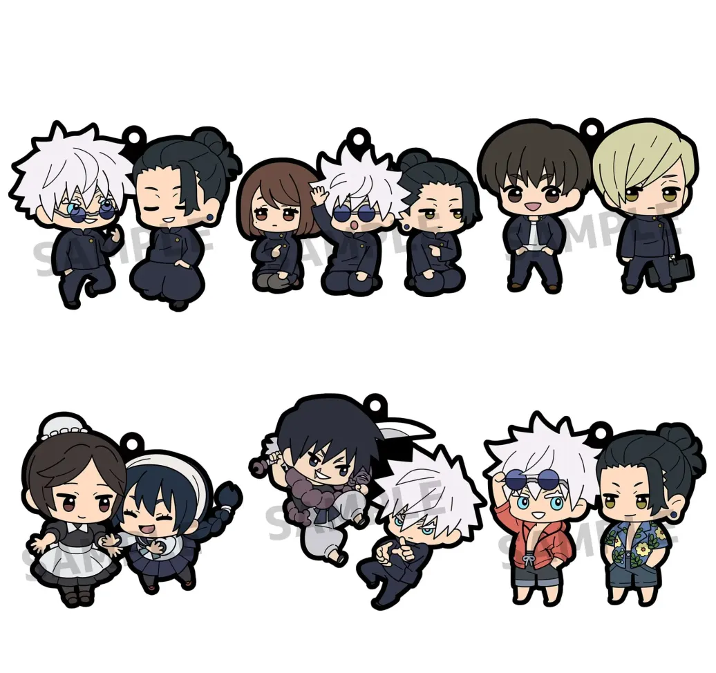 Jujutsu Kaisen Gummi-Anhänger 6 cm Sortiment Buddy Collection Vol. 4 (6)