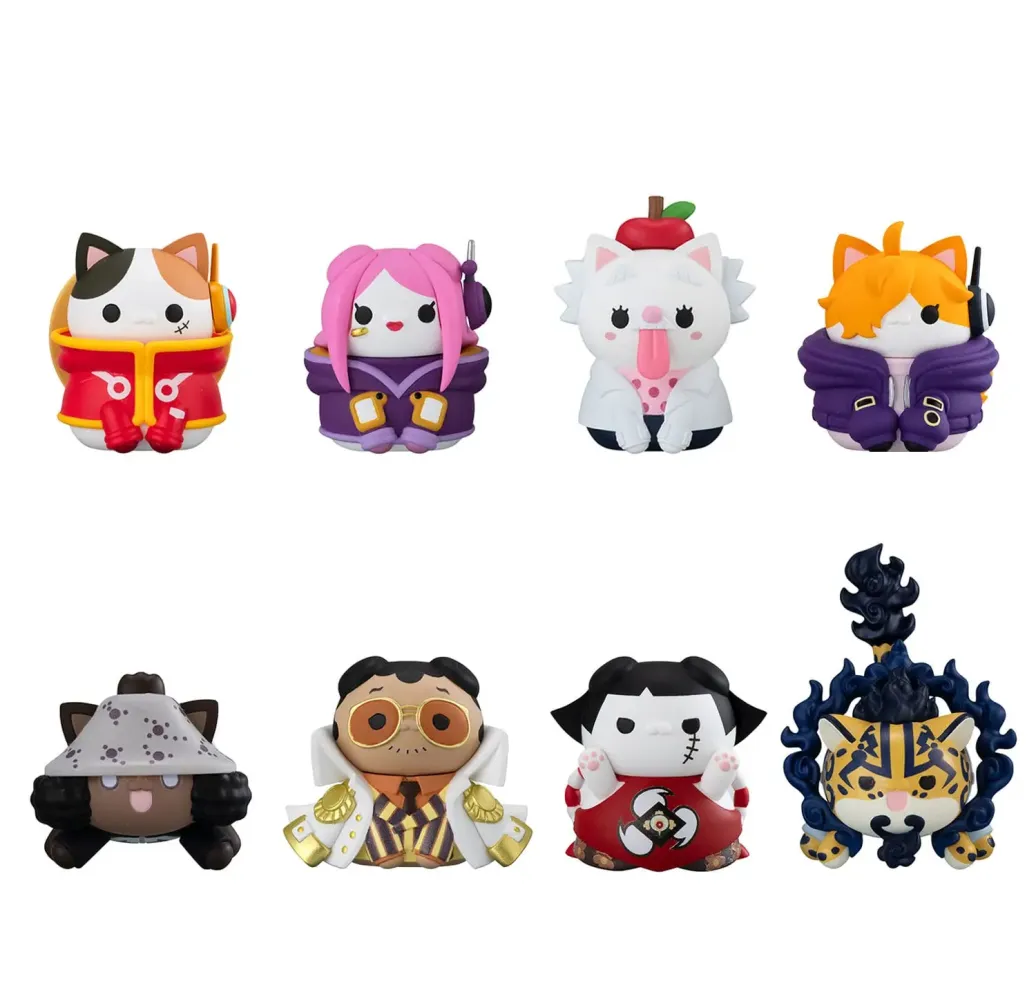 One Piece Mega Cat Project Sammelfiguren Egghead NyanPieceNyan! 3 cm Sortiment (8)   