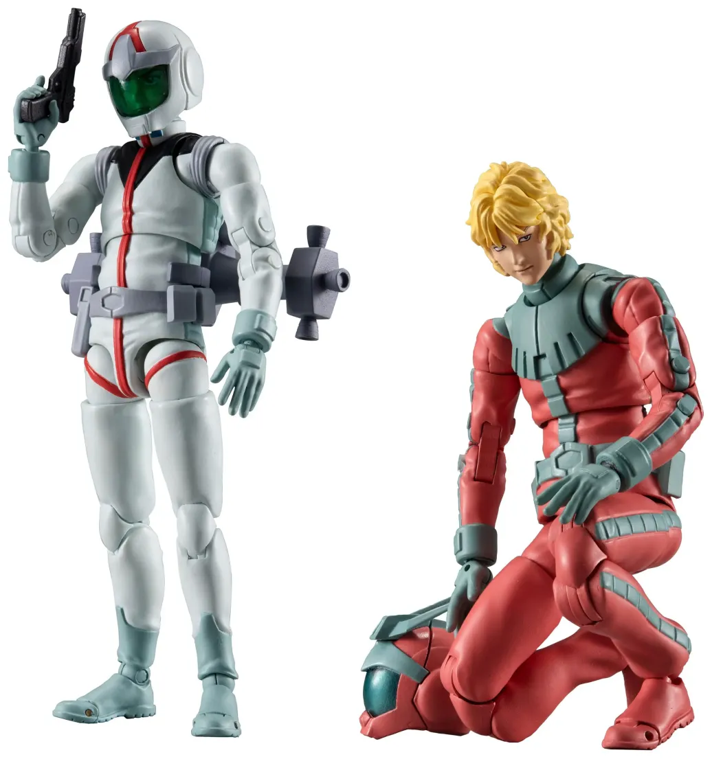 Mobile Suit Gundam G.M.G. Collection EX 09 Actionfiguren 2er-Pack Earth Federation Amuro Ray & Char Aznable Normal Suit Ver. (with gift) 10 cm 