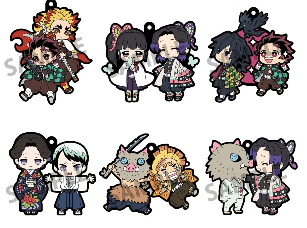 Demon Slayer: Kimetsu no Yaiba Gummi-Anhänger 6 cm Sortiment Buddy Collection Vol. 4 (6)