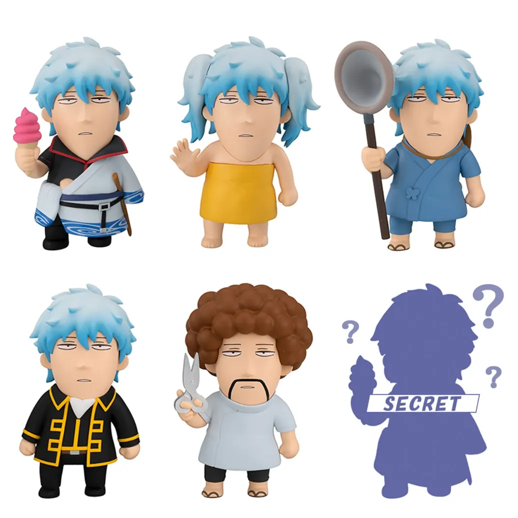 Gintama x Okawabukubu Sammelfiguren Cats Luckycat 3 cm Blind Box Sortiment (6) 