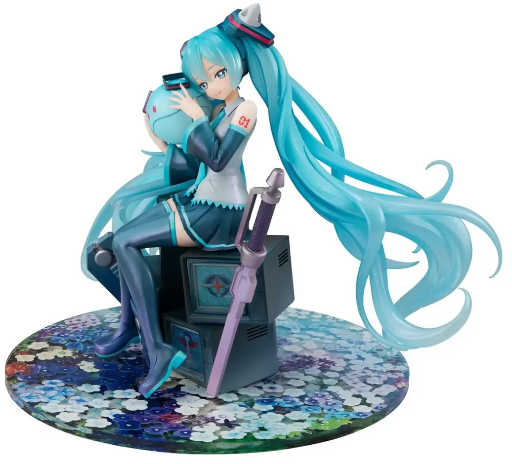 Mobile Suit Gundam x Hatsune Miku Lucrea PVC Statue Hatsune Miku x OO Gundam 45th Anniversary 17 cm 