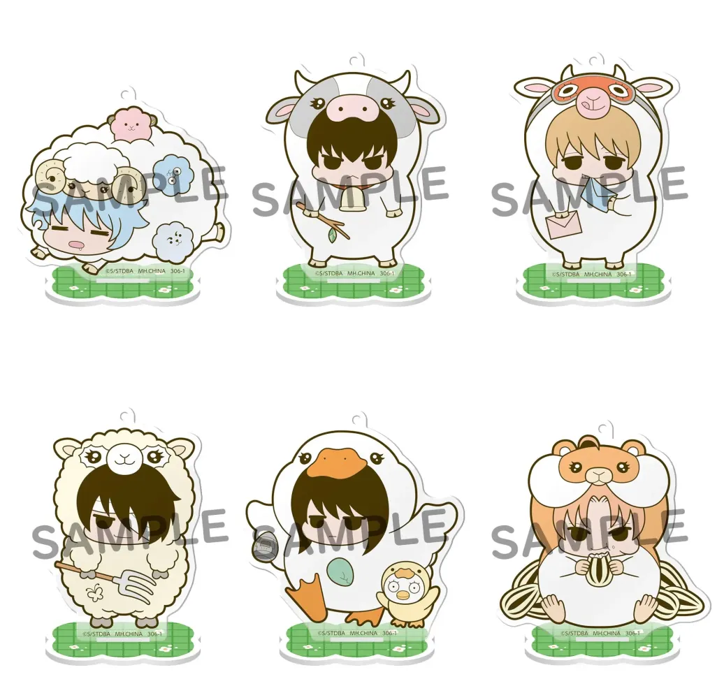 Gintama Acryl Figuren Prince Hata & Animal Paradise Farm of Love & Peace 6 cm Blind Box Display (6) 