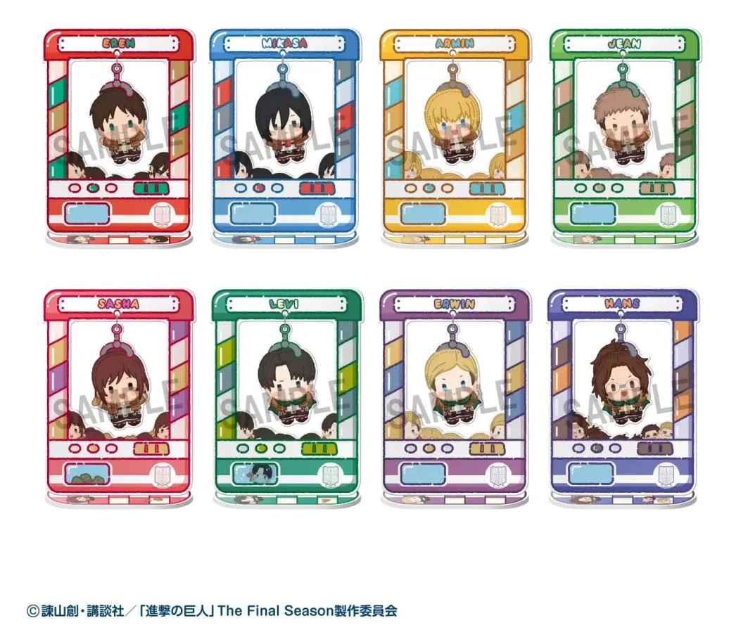 Attack on Titan Acryl Figuren Chara Catcher 9 cm Blind Box Display (8) 
