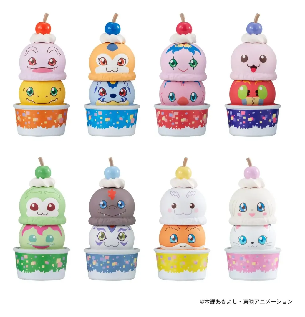 Digimon Adventure Tsumichen Stack up & Change Minifiguren 8 cm Blind Box Display (8) (Repeat)