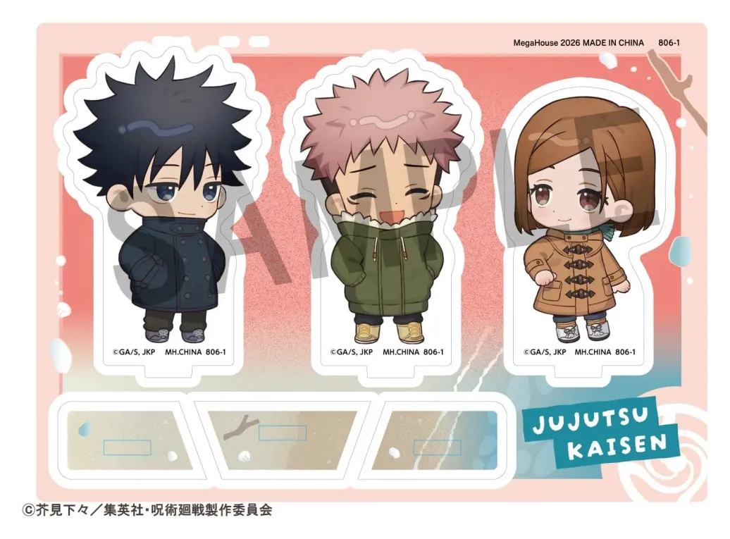 Jujutsu Kaisen Buddycolle Acrylaufsteller 5th Anniversary C Megumi Fushiguro, Yuji Itadori & Nobara Kugisaki 10 cm