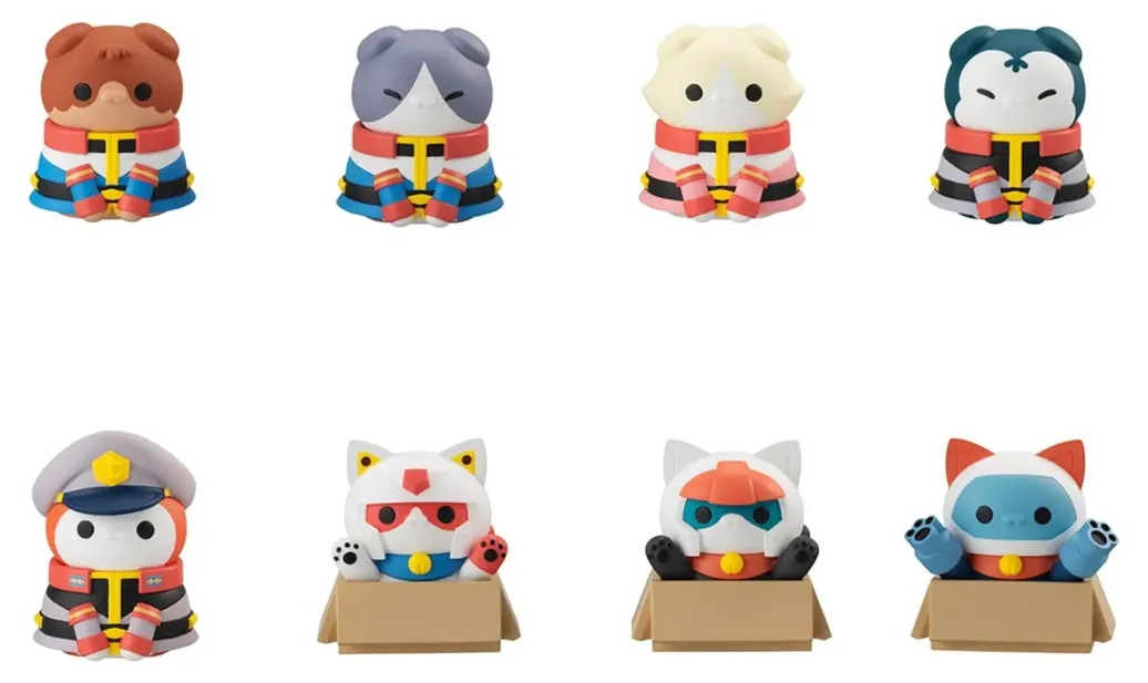 Gundam Mega Cat Project Minifiguren Nyandam We are the Earth Federation Forces! Blind Box Sortiment (8) (Repeat)
