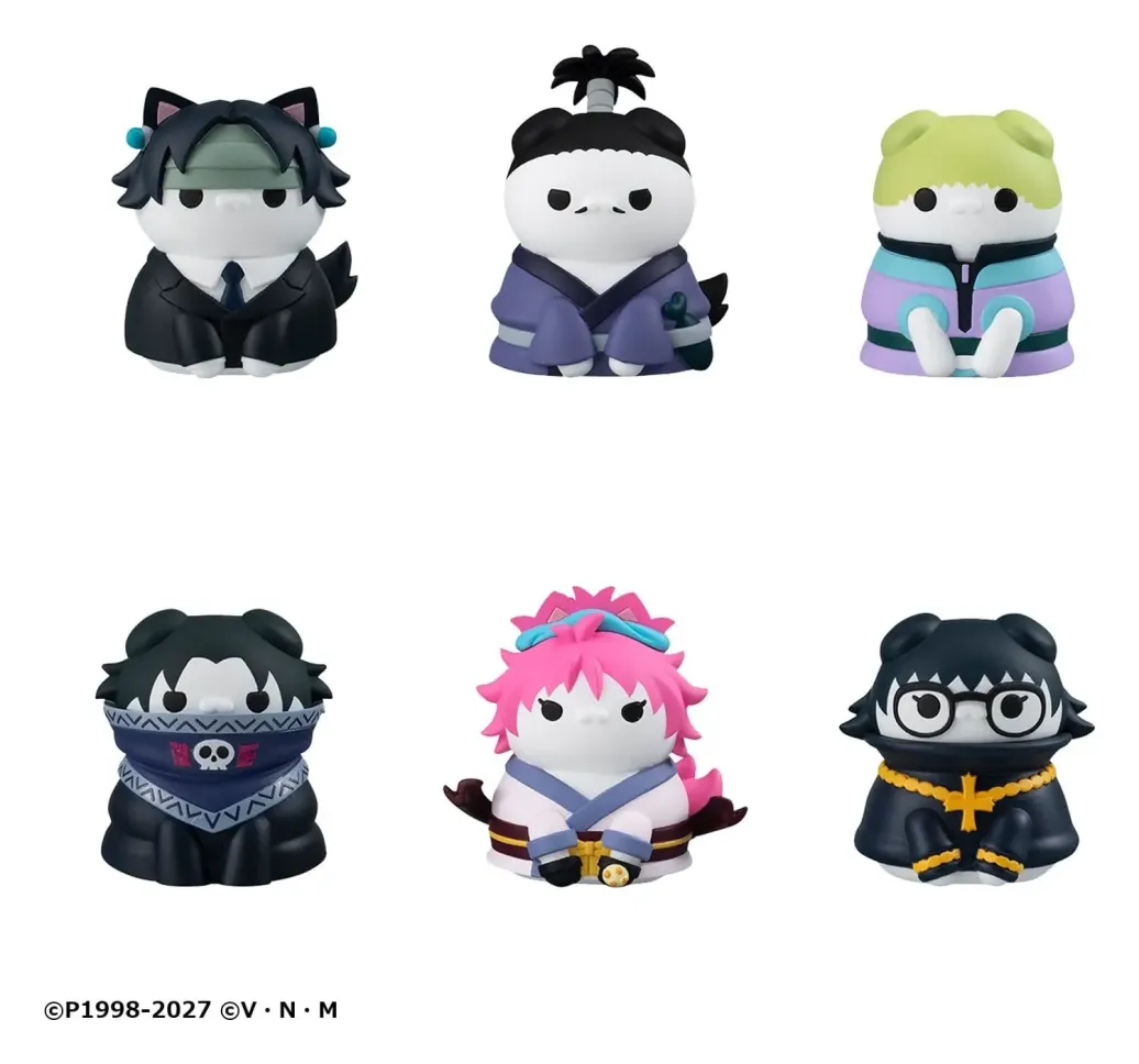 Hunter x Hunter Mega Cat Project Minifiguren Nyanter x Nyanter the Phantom Troupe x Cat 3 cm Blind Box Display (8)