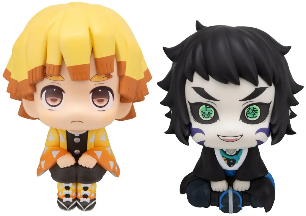 Demon Slayer: Kimetsu no Yaiba Look Up PVC Figuren 2er-Pack Zenitsu Agatsuma Grumpy Ver. & Kaigaku 11 cm (with gift)