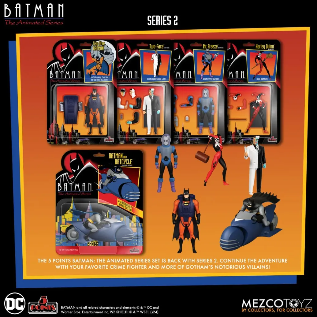Batman: The Animated Series 2 5 Points Actionfiguren Deluxe Box Set 9 cm