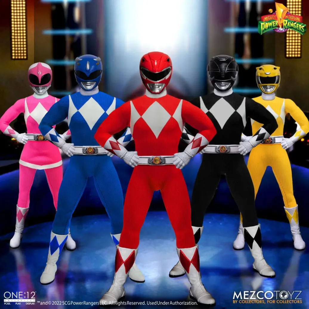Mighty Morphin Power Rangers Actionfiguren 1/12 Fantastic Four Deluxe Steel Box Set 16 - 17 cm