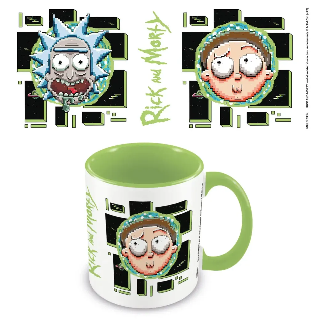 Rick and Morty Tasse Pixel Breakout