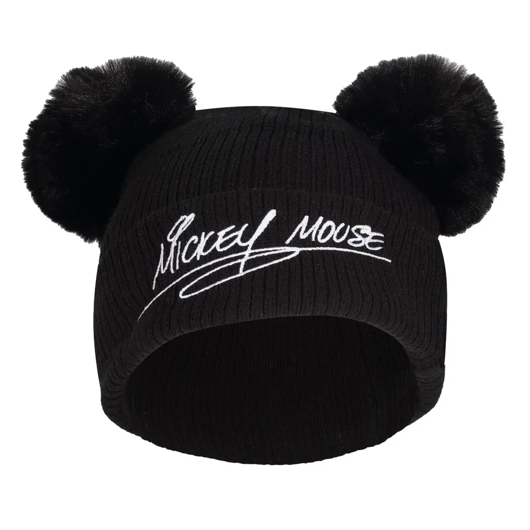 Mickey Mouse Beanie Double Pom