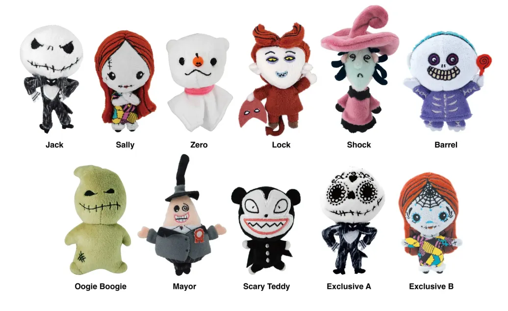 Nightmare before Christmas Plüsch-Taschenanhänger Display (24)