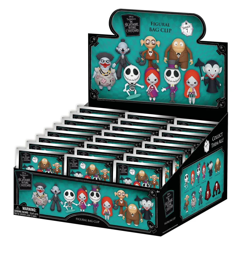 Nightmare before Christmas 3D PVC-Taschenanhänger Series 6 Display (24)