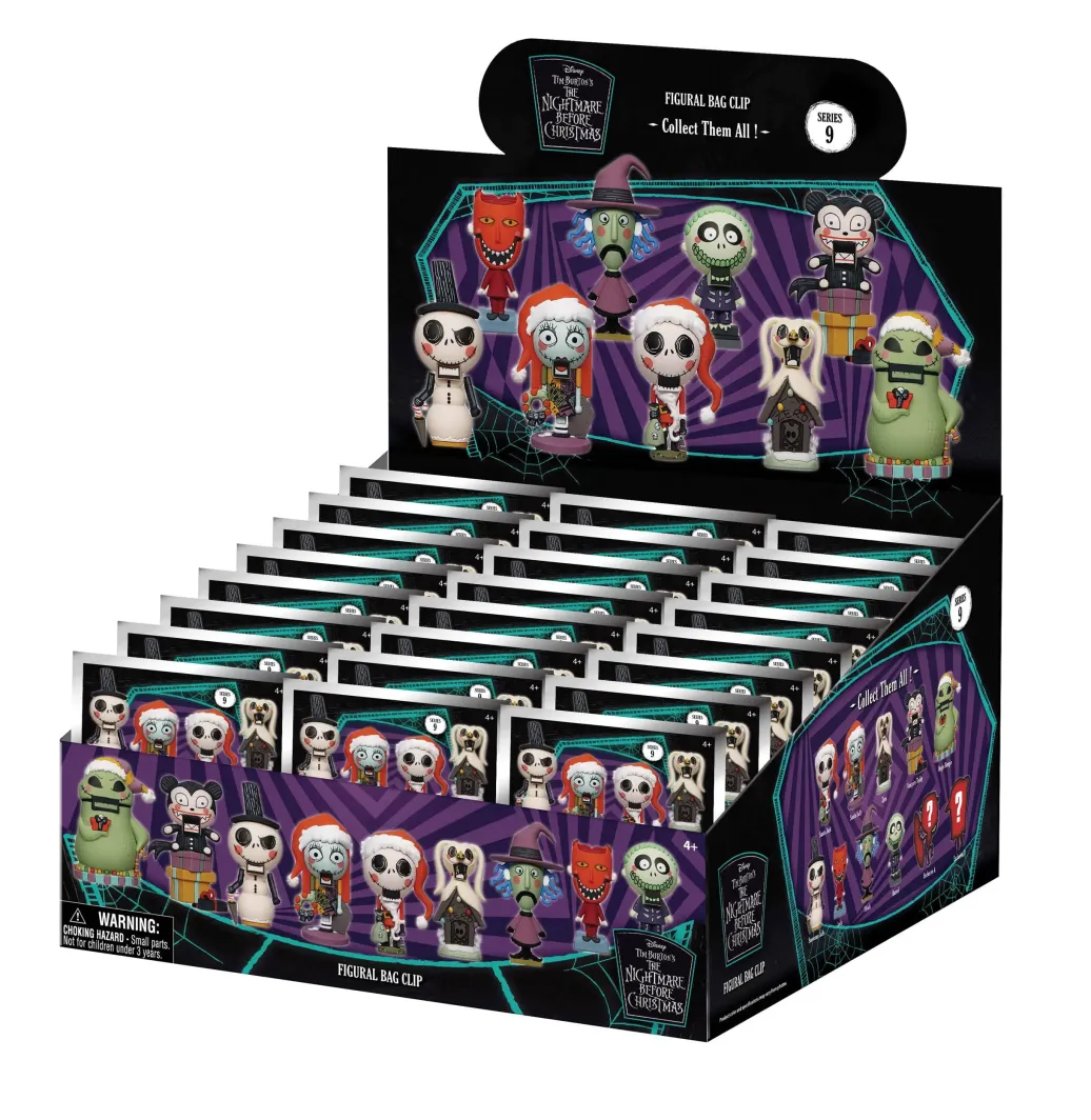 Nightmare Before Christmas 3D PVC-Taschenanhänger Glow in the Dark Serie 9 Display (24)