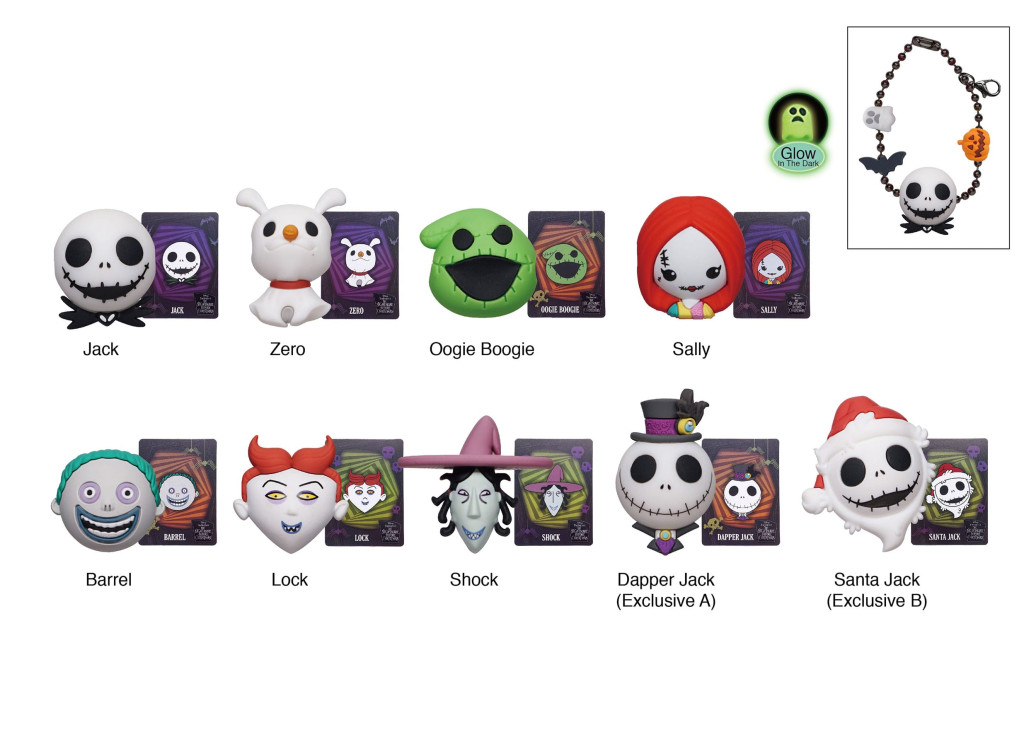 Nightmare before Christmas PVC-Taschenanhänger Display (24)