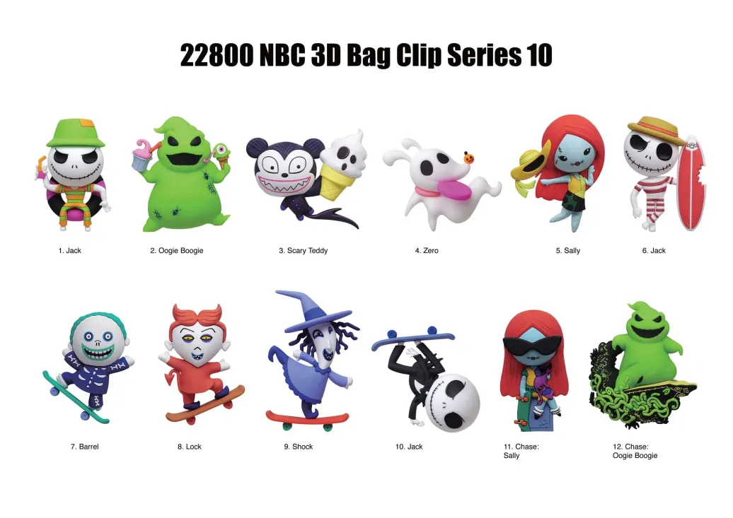 Nightmare Before Christmas PVC-Taschenanhänger Serie 10 Display (24)