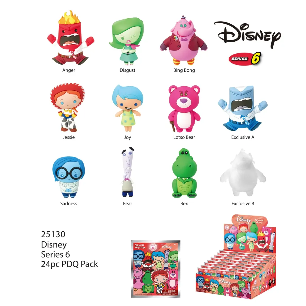Pixar PVC-Taschenanhänger Serie 6 Display (24)